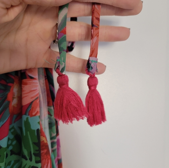 🌸 Show me your Mumu Rochester Maxi Dress Floral Flowy Dress Tropical Hawaiian - Picture 11 of 11